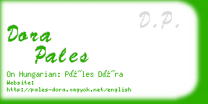 dora pales business card